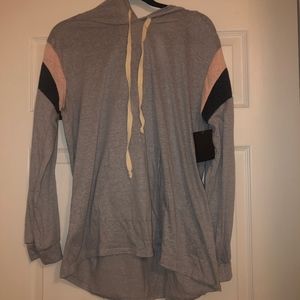 Vintage Color Block Hoodie